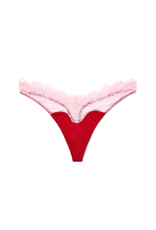 RASPBERRY LACIE THONG