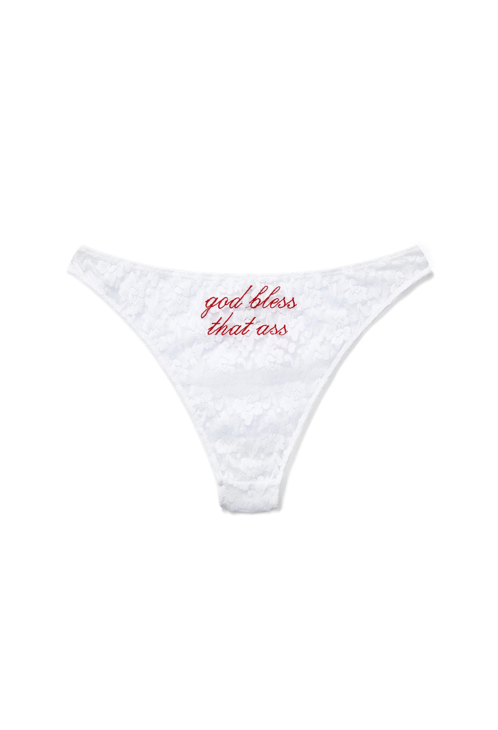 GOD BLESS THAT ASS LACE BRIEF