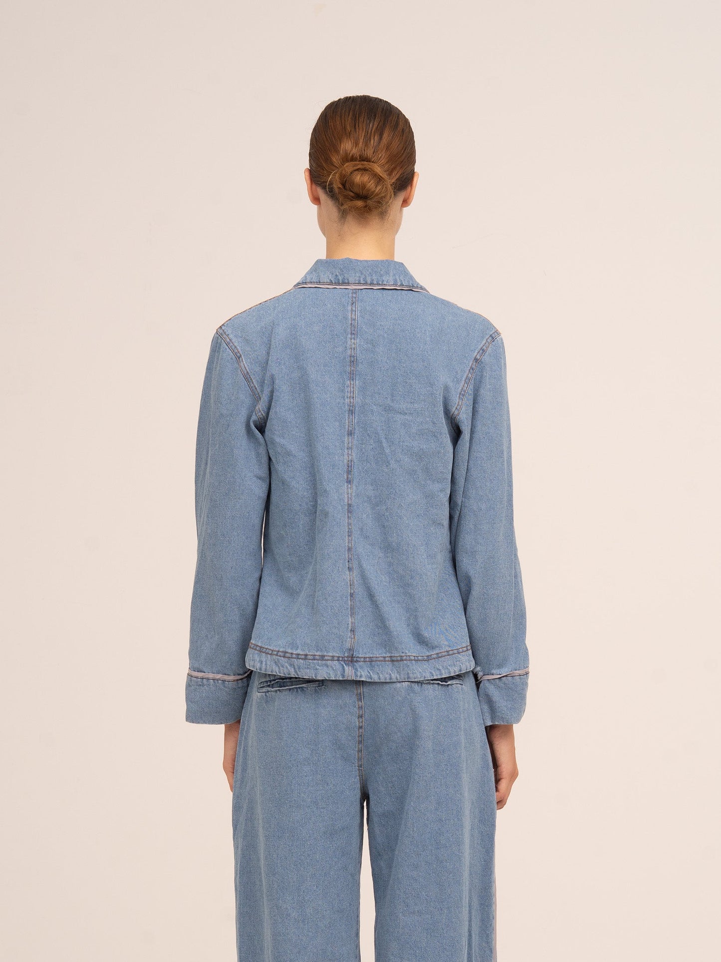 Flash Denim Fitted Denim Jacket