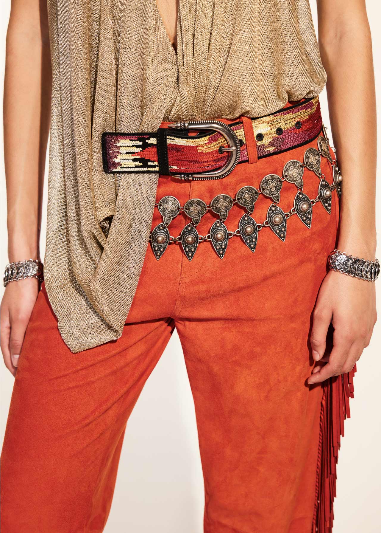 Next   ZENNIE - Suede Pants With Fringes