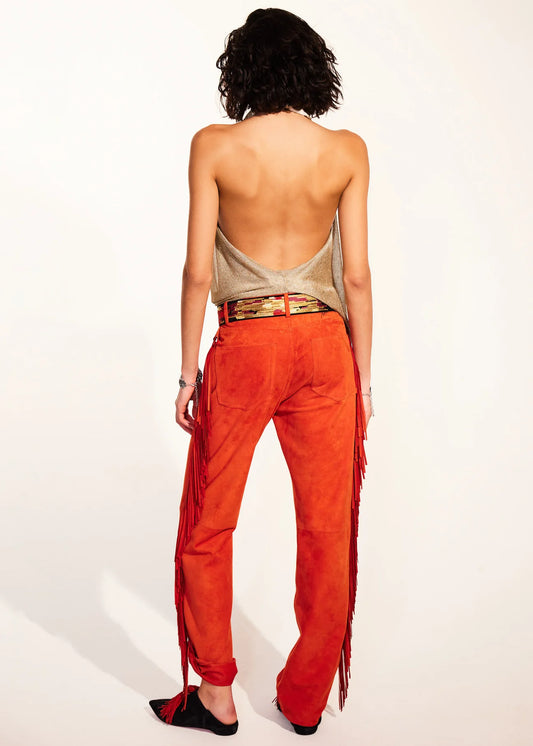 Next   ZENNIE - Suede Pants With Fringes