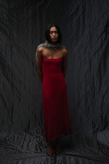 Allegra Long Skirt Red