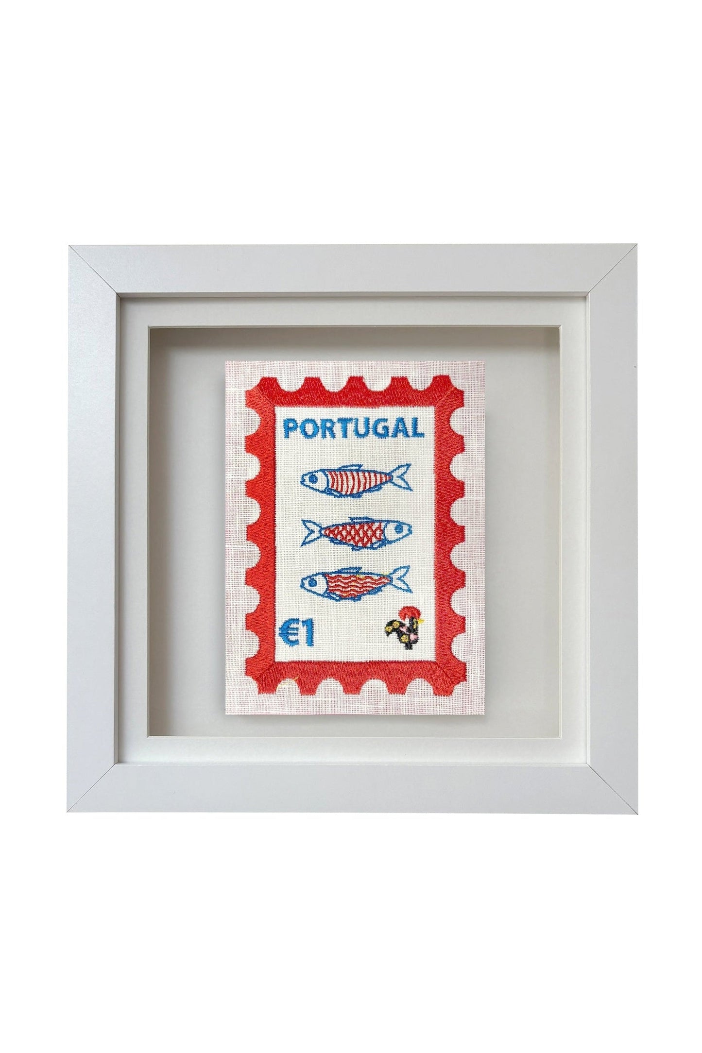 Portugal Embroidered Stamp Artwork