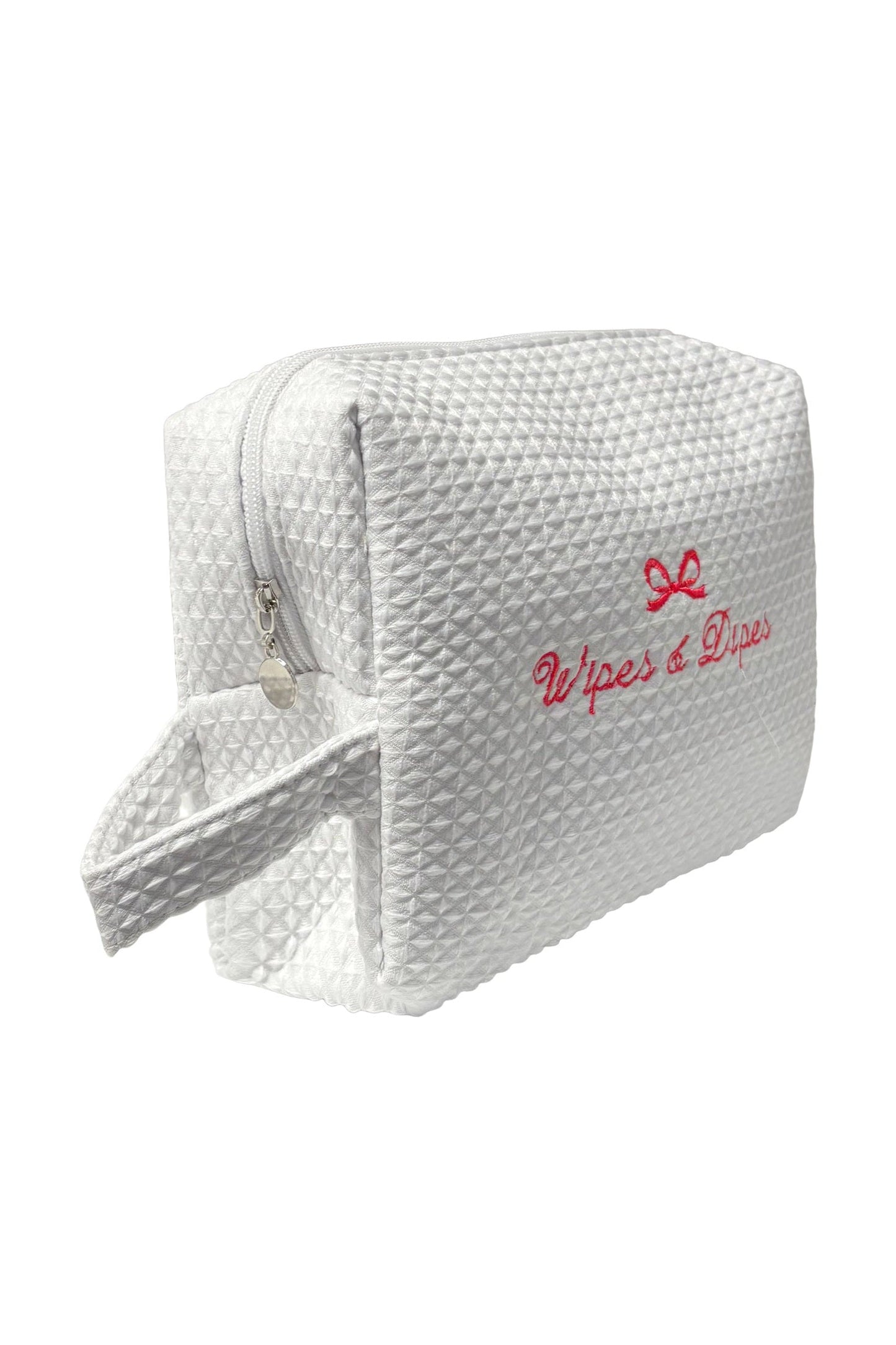 Bow Wipes & Dipes Waffle Bag
