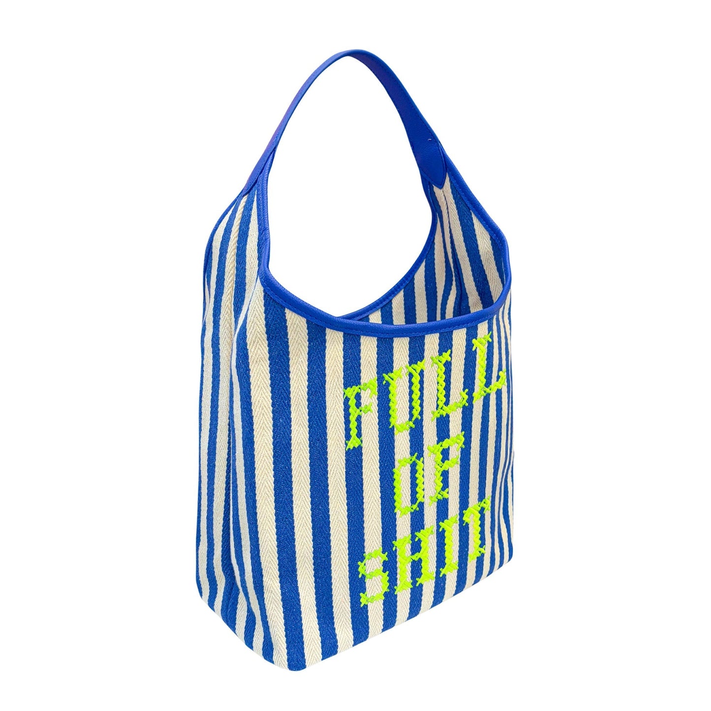 Blue Canvas Full Of Shit Bag