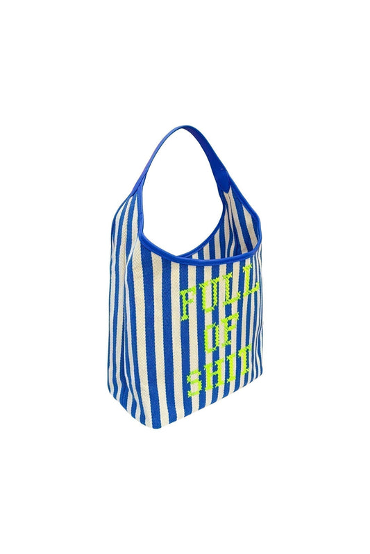 Blue Canvas Full Of Shit Bag