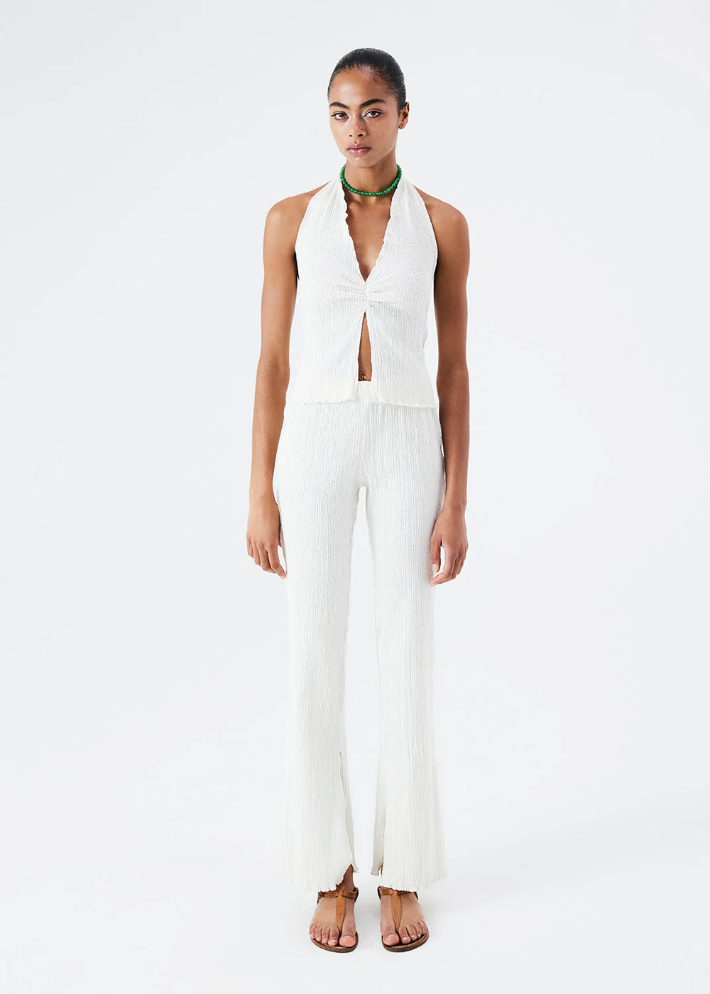ANTON - Crinkled Crop Top