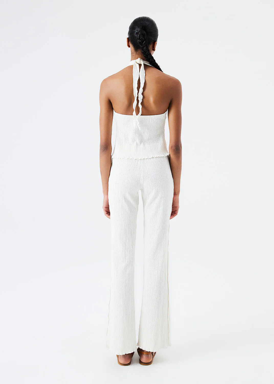 ANTON - Crinkled Flare Pants