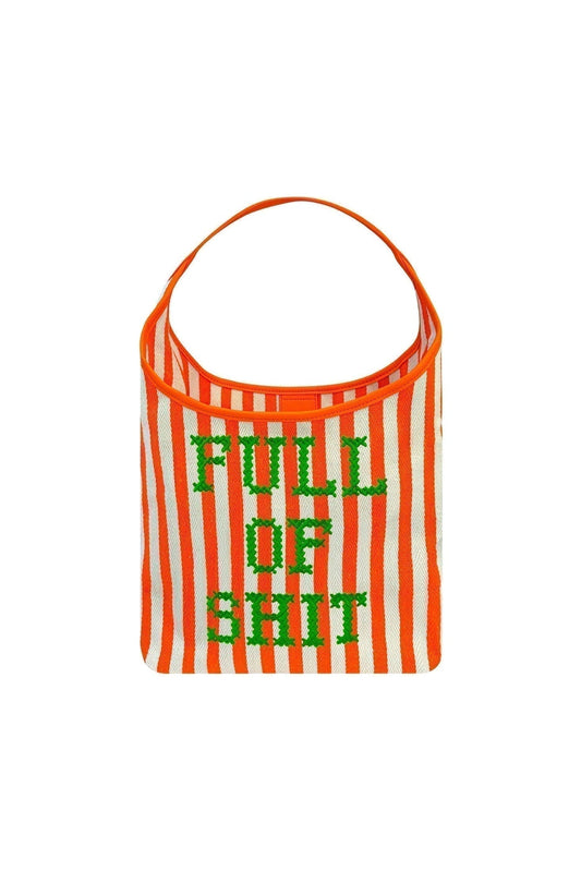 Orange Canvas Full Of Shit Bag