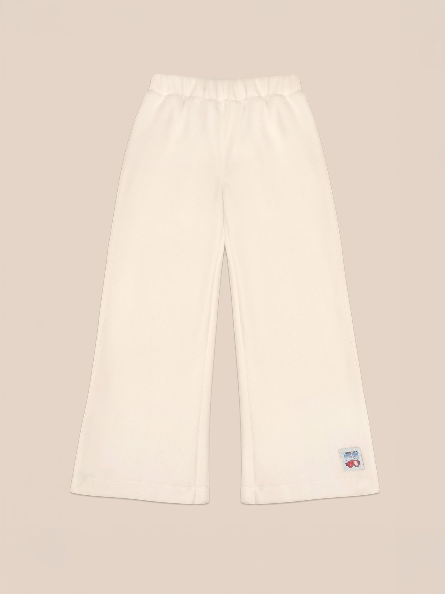 Downhill Flare White Pants