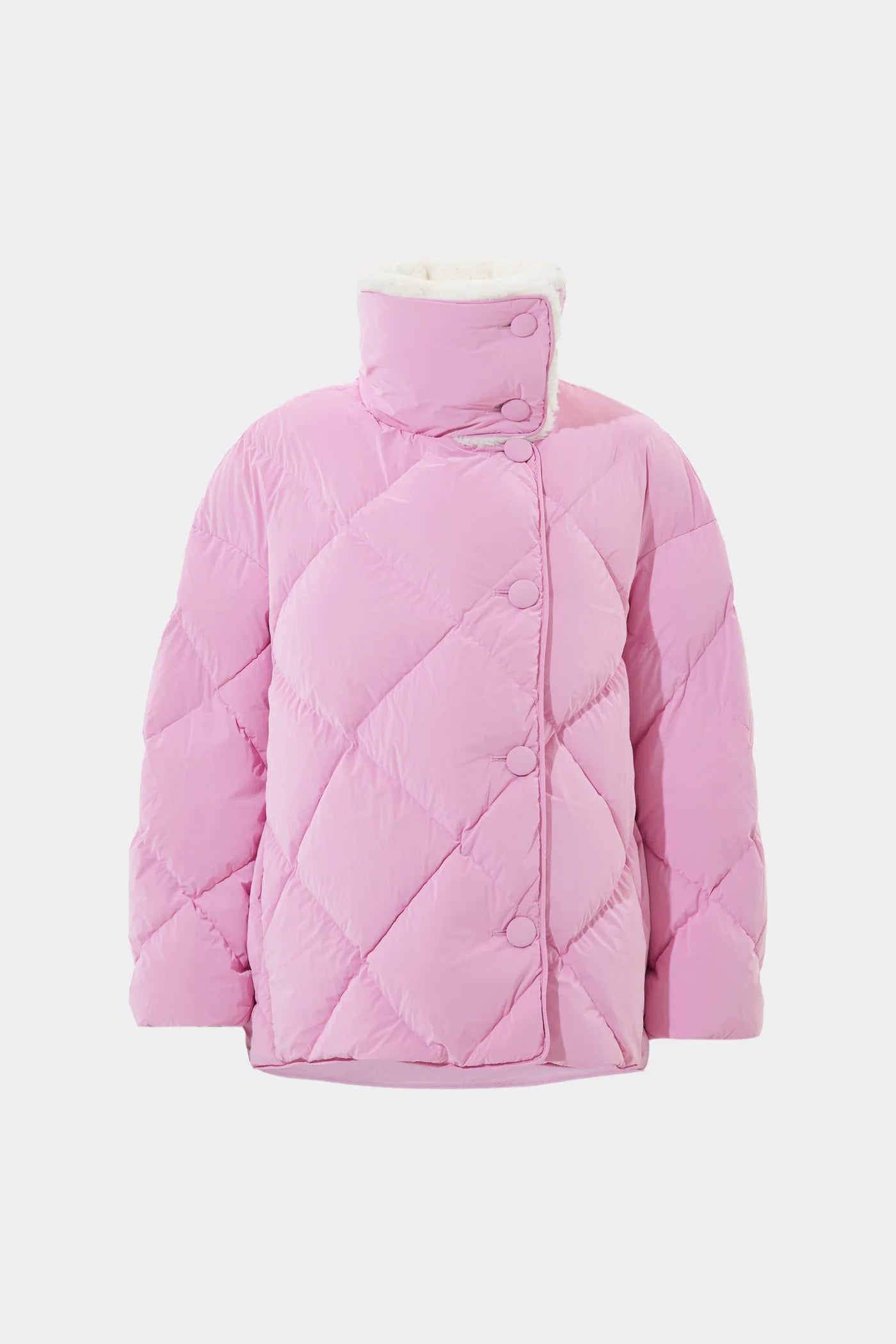 SHEARLING QUEEN JACKET POWDER PINK