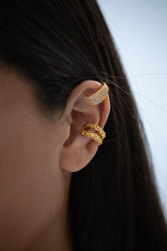Sand Ear Cuff Gold