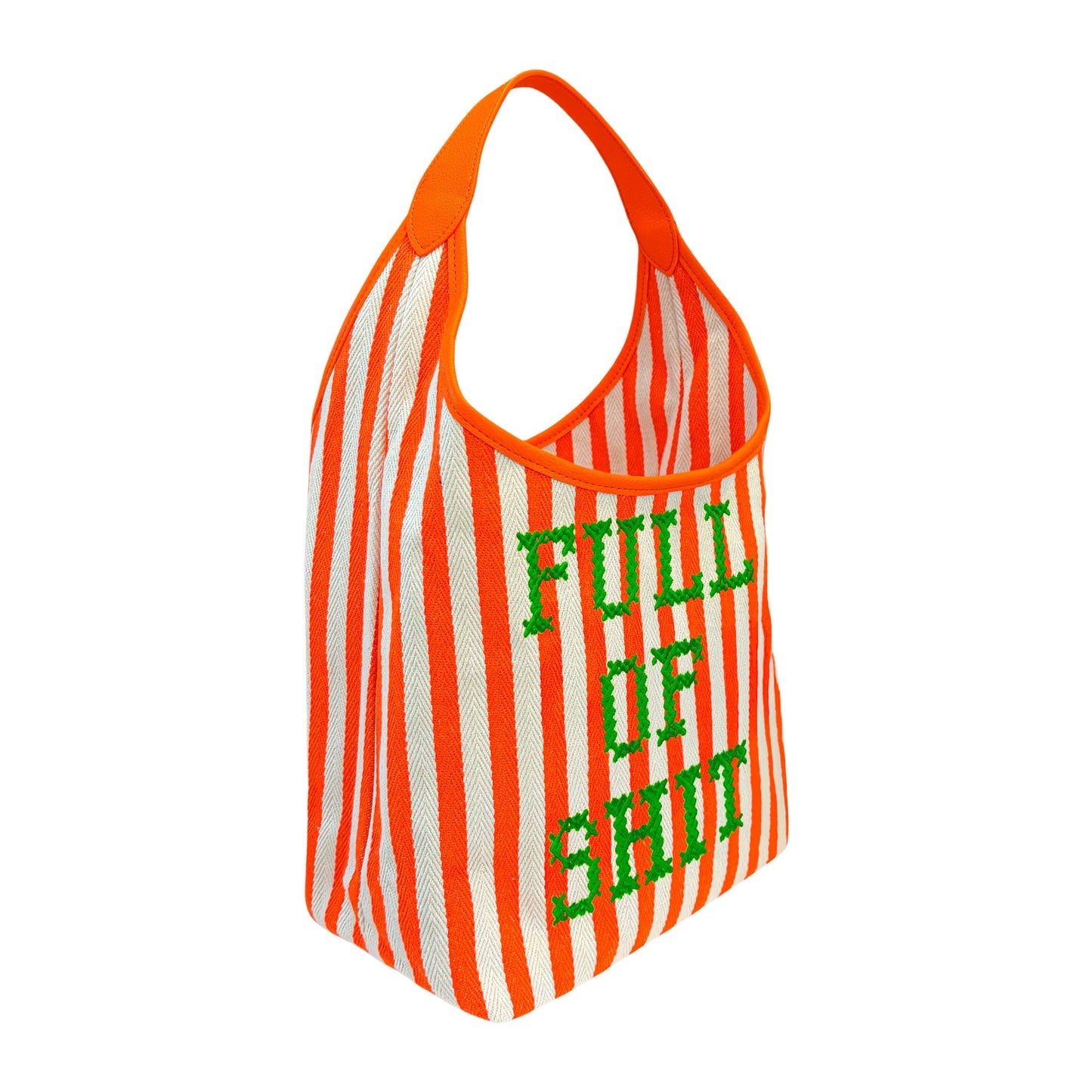 Orange Canvas Full Of Shit Bag