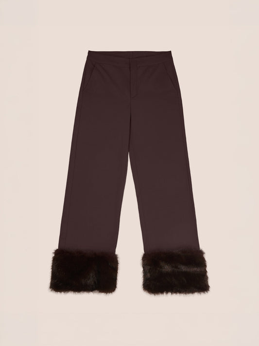 Bear Brown Fur Pants
