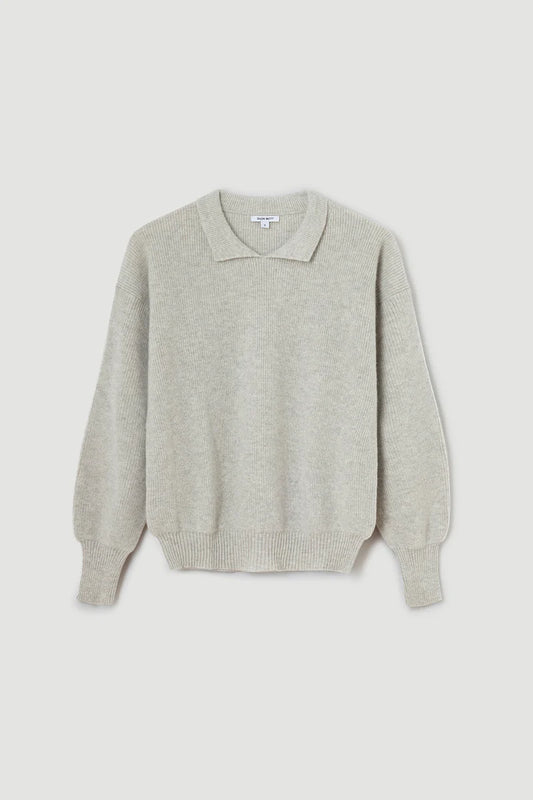 CASHMERE SWEATER WITH POLO NECK