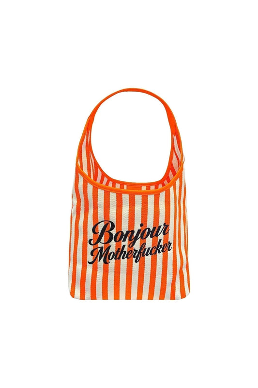 Orange Bonjour Motherfuckers Tote Bag
