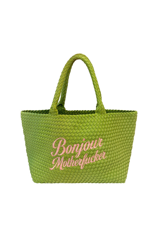 Green Bonjour Motherfucker Green Handbag
