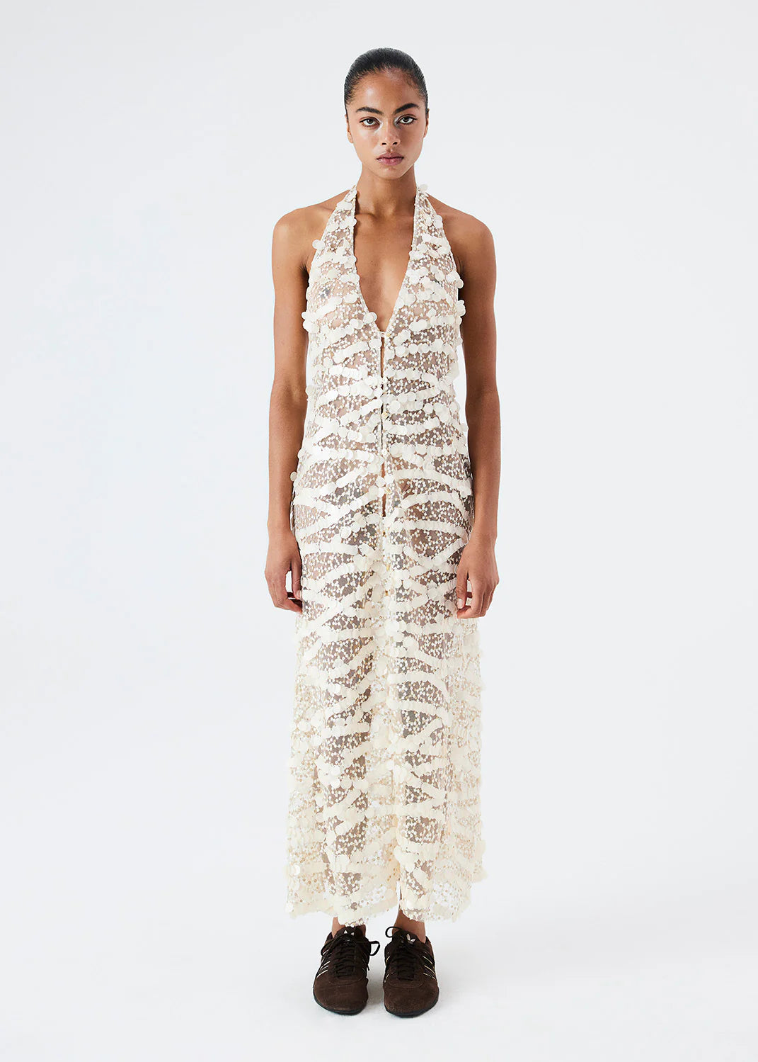CLARY - Sequined Maxi Dress