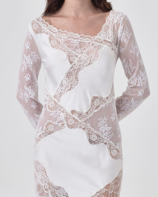 LACE INLAY MAXI DRESS