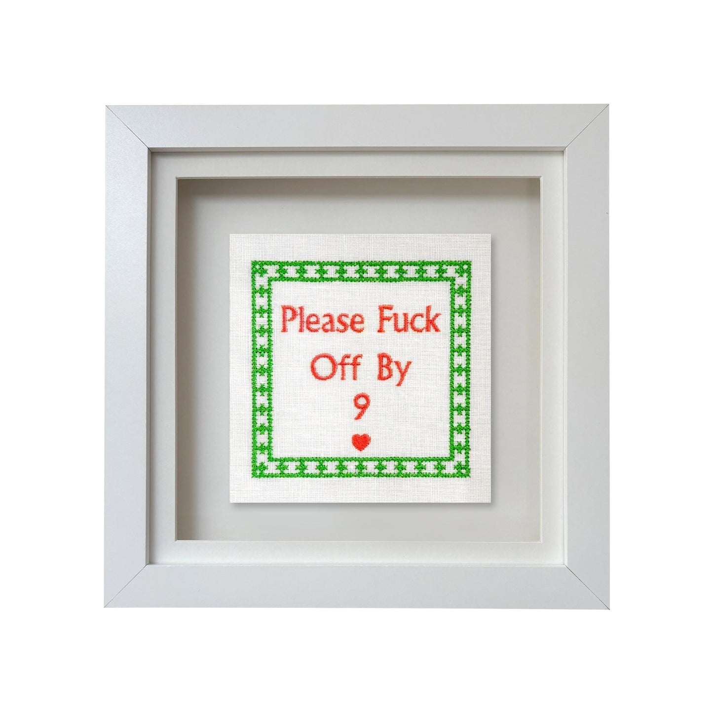 Embroidered Please Fuck Off By Nine Artwork