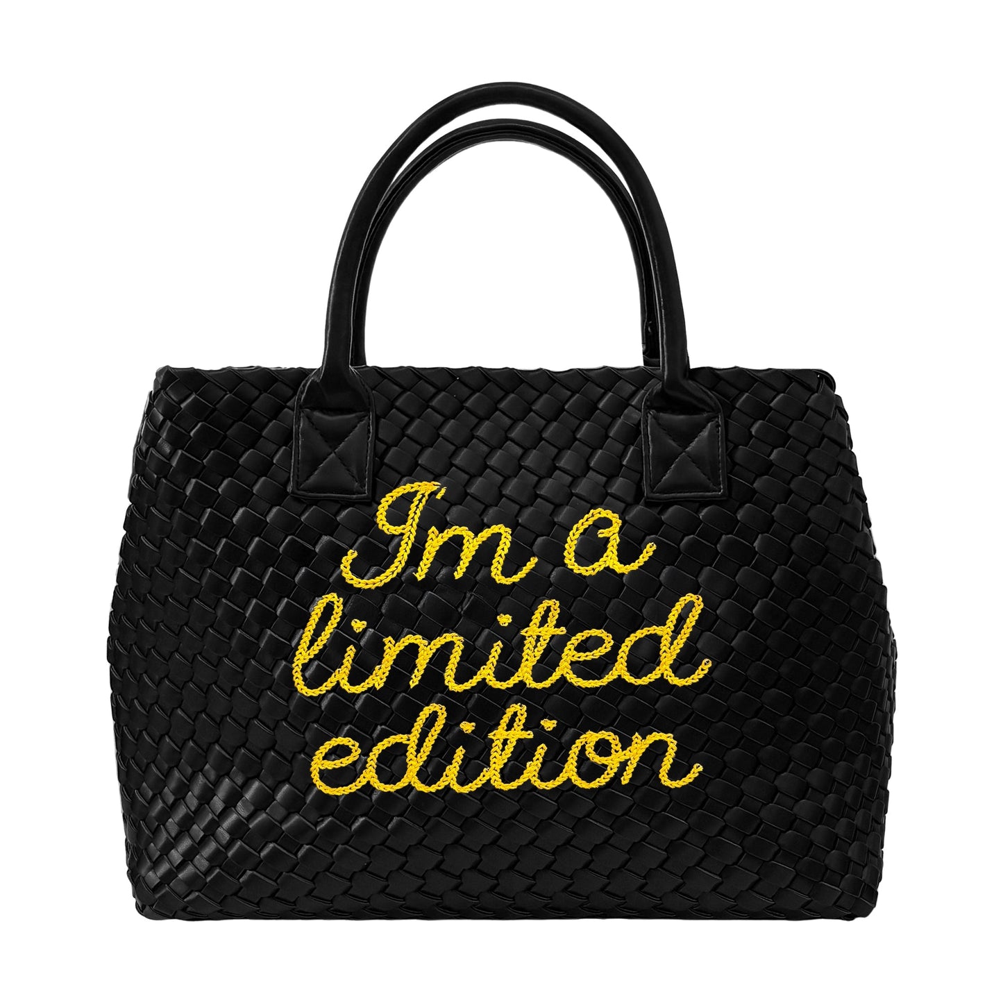 Lilly Loves limited edition yellow handbag with stylish design and textured material, showcasing a chic accessory for fashion.