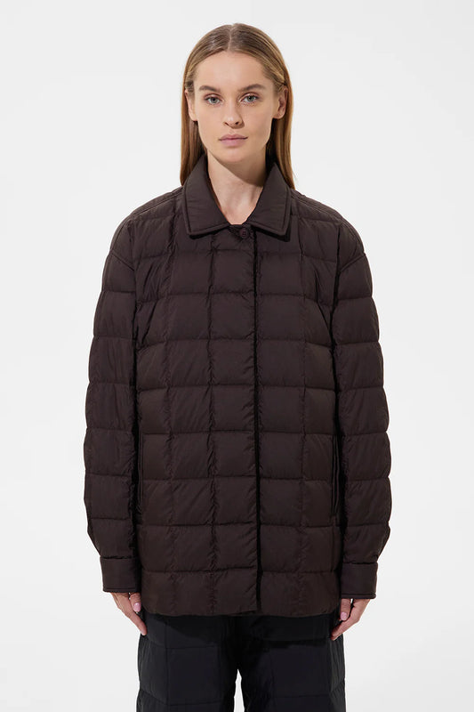 KALIK DOWN SHIRT MICRO BROWN