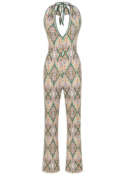 CORALTA - Printed Halterneck Jumpsuit