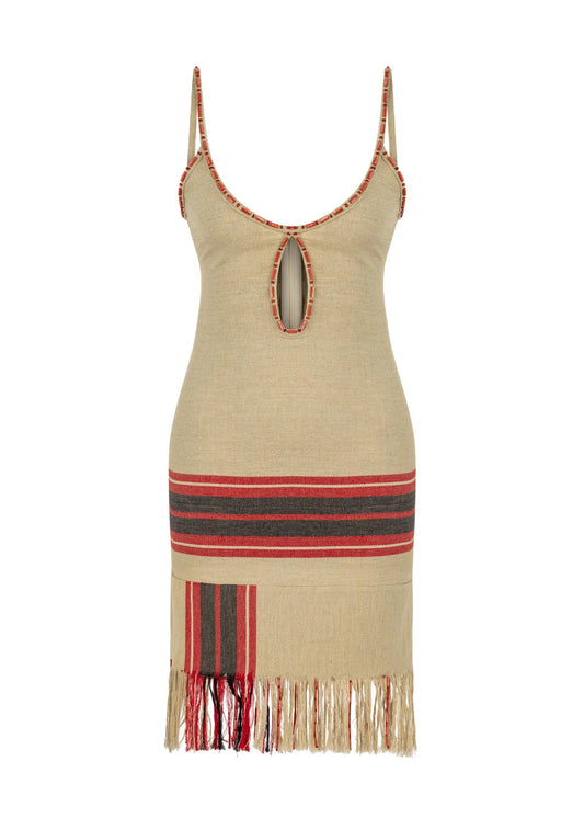 CORA - Mini Dress with Fringes