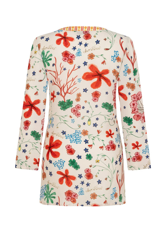 CORALIA - Mini Printed Beach Dress