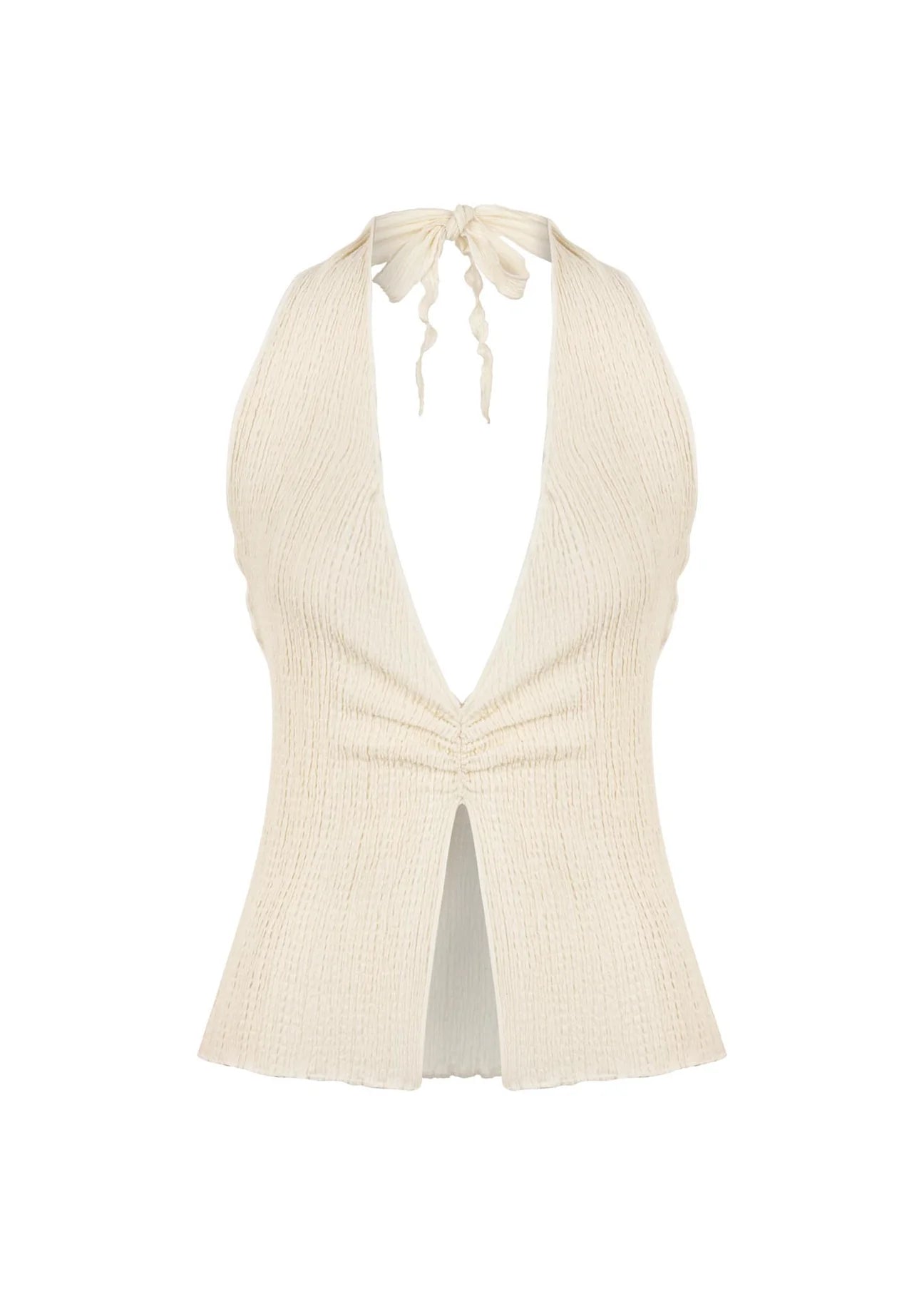 ANTON - Crinkled Crop Top