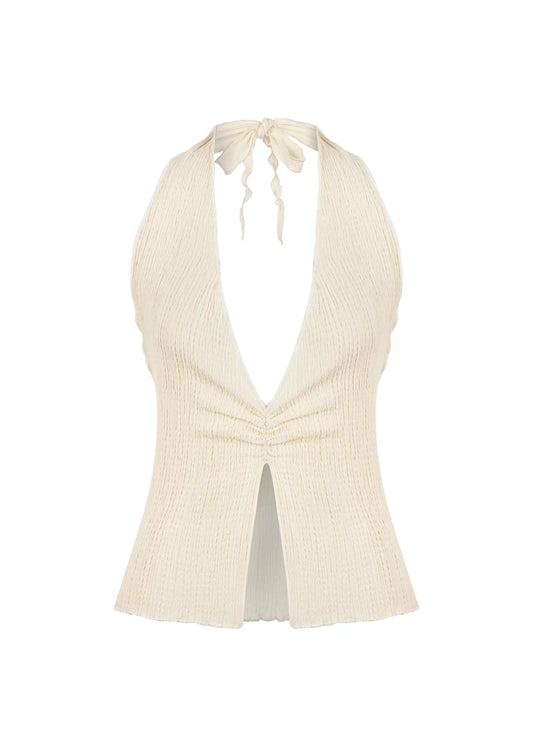 ANTON - Crinkled Crop Top