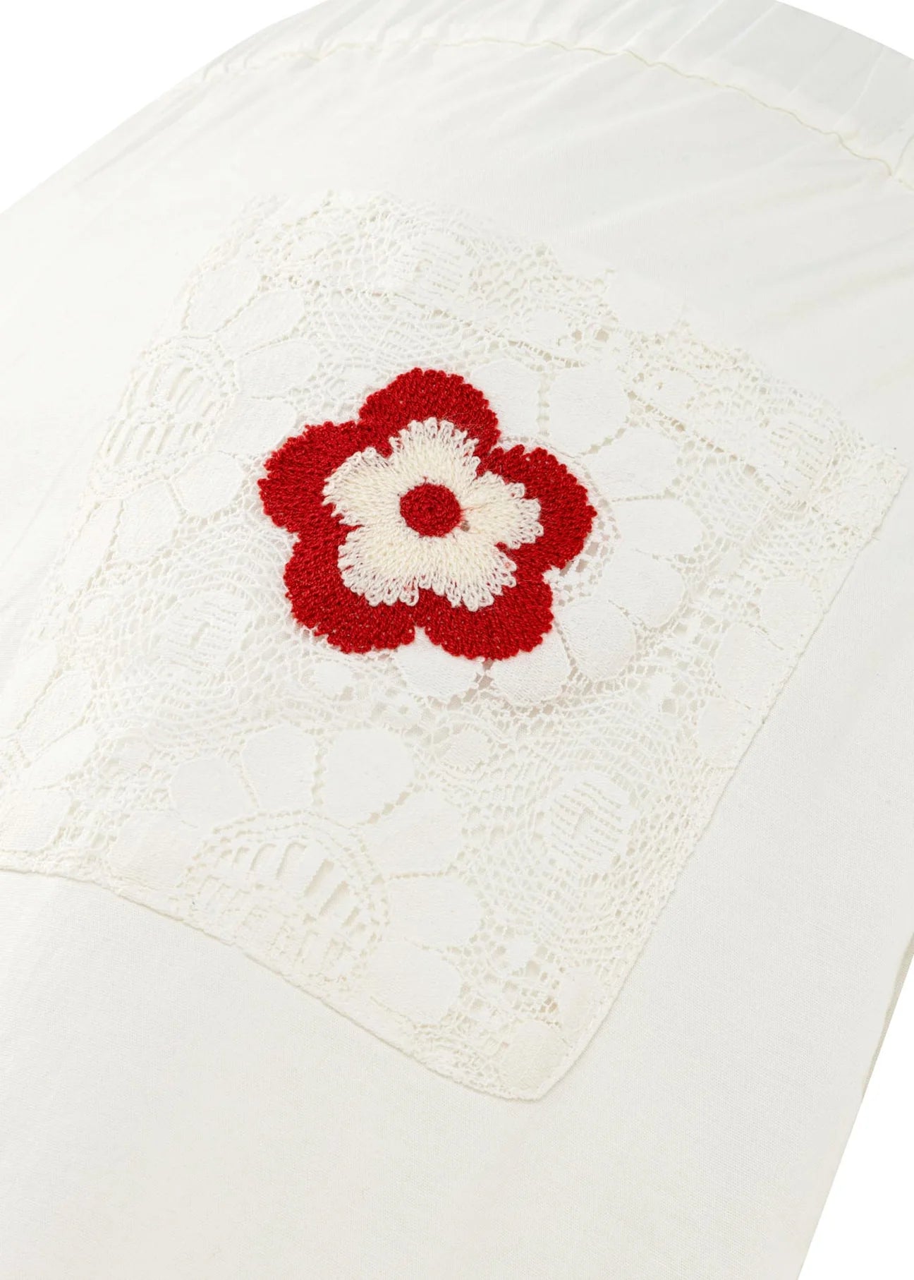 Previous Next   BLOMEN - Shirt with Floral Applique and Lace