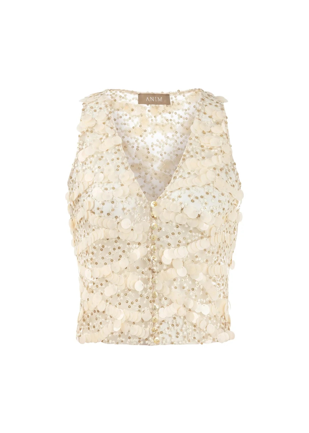LARY - Sequined Crop Top