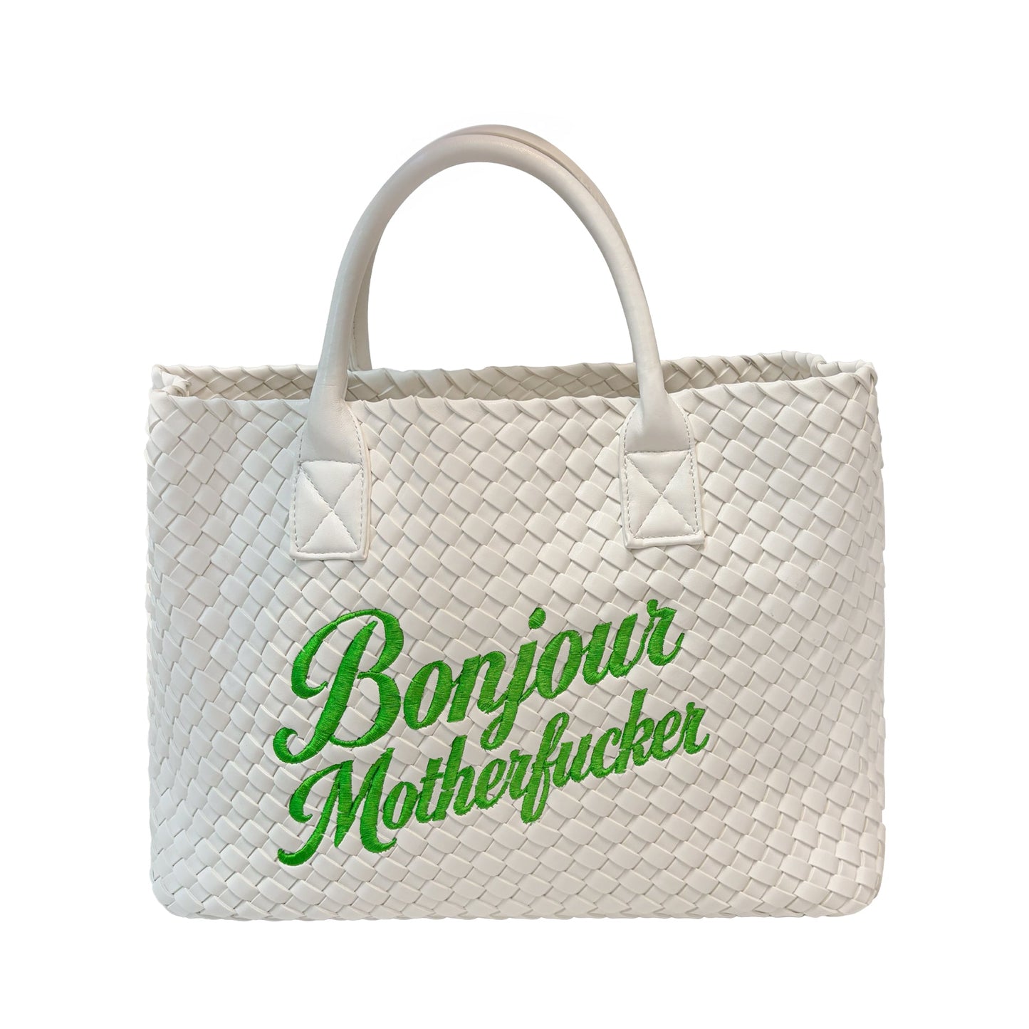 White Bonjour Motherfucker Bag