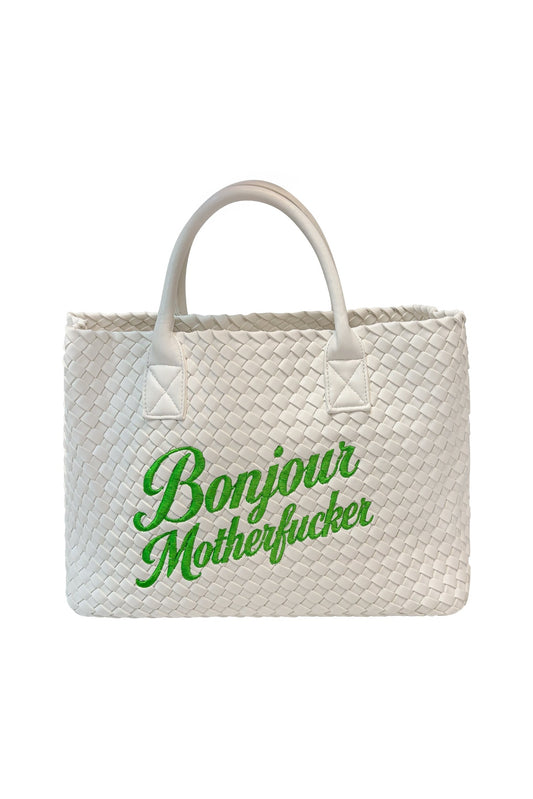 White Bonjour Motherfucker Bag