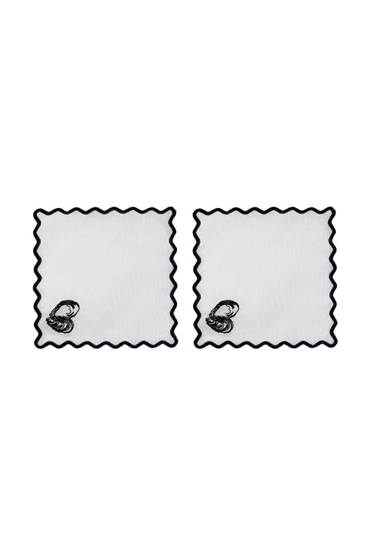 Oyster Cocktail Napkins | Set of 4