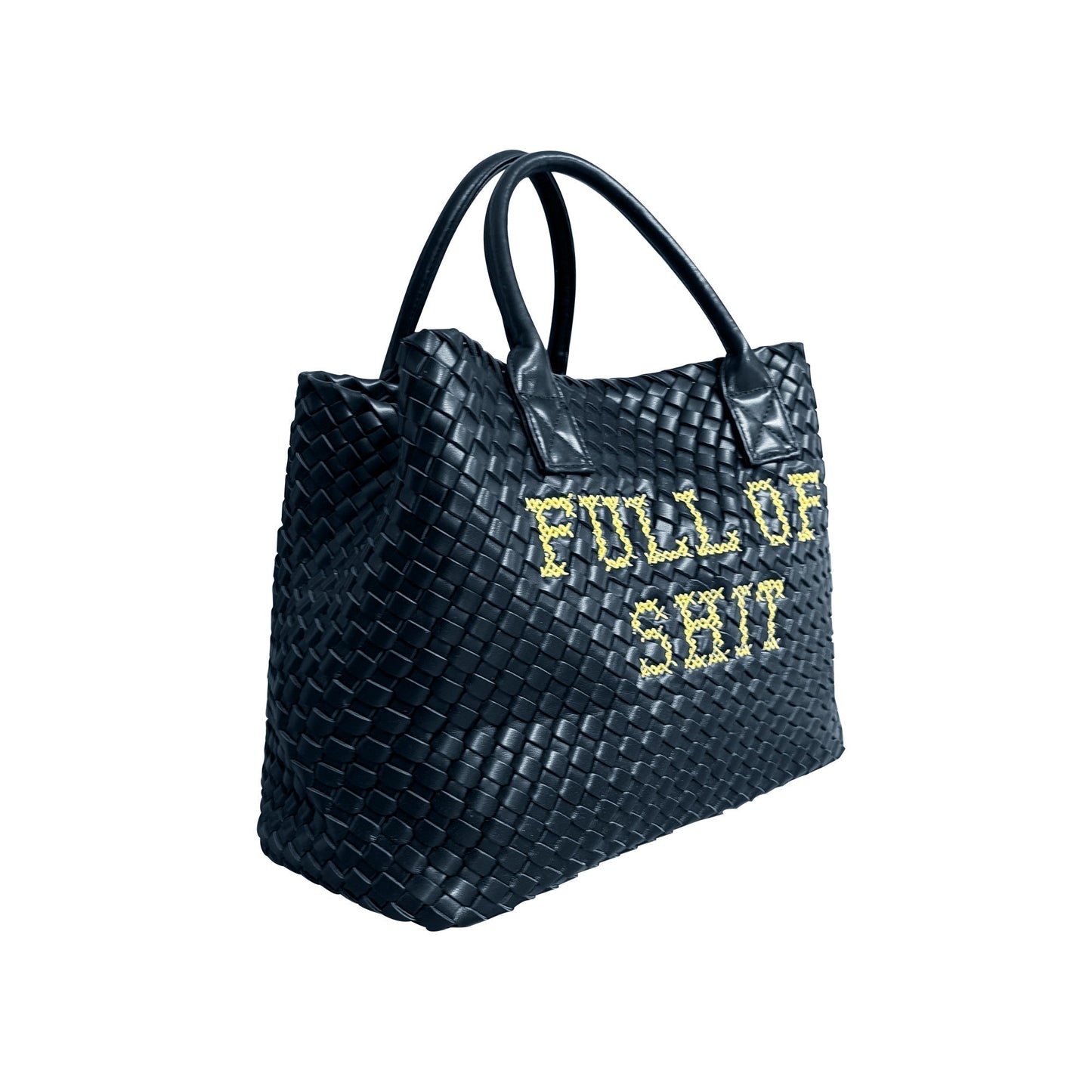 Vegan FULL OF SHIT Woven Handbag