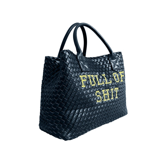 Vegan FULL OF SHIT Woven Handbag