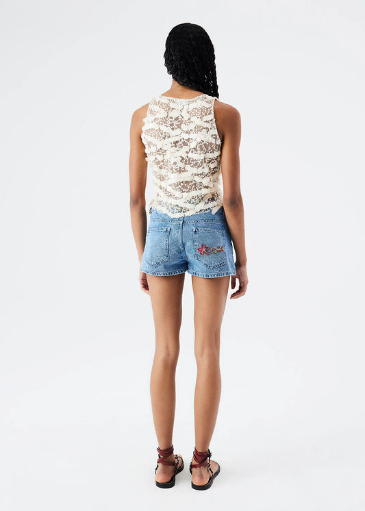 LARY - Sequined Crop Top