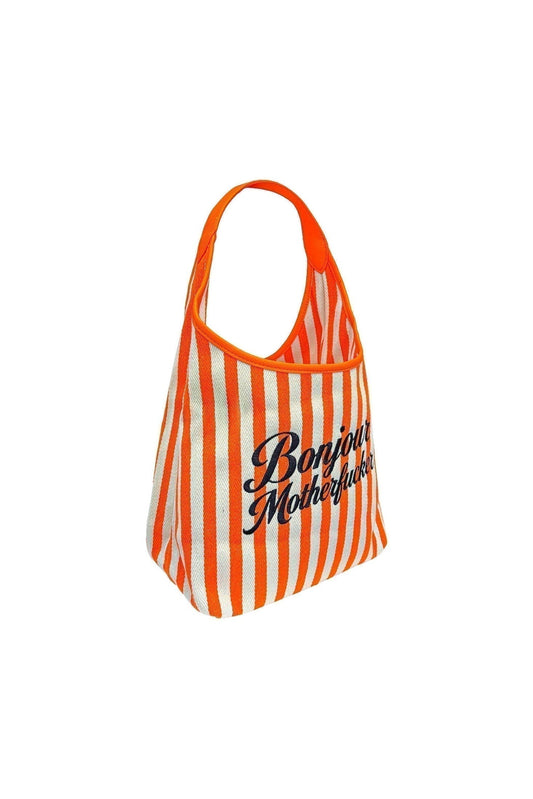 Orange Bonjour Motherfuckers Tote Bag