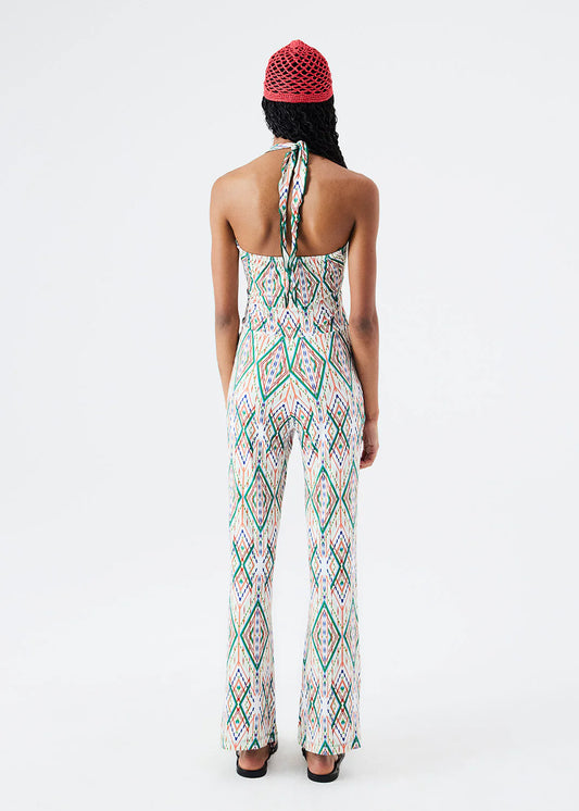 CORALTA - Printed Halterneck Jumpsuit