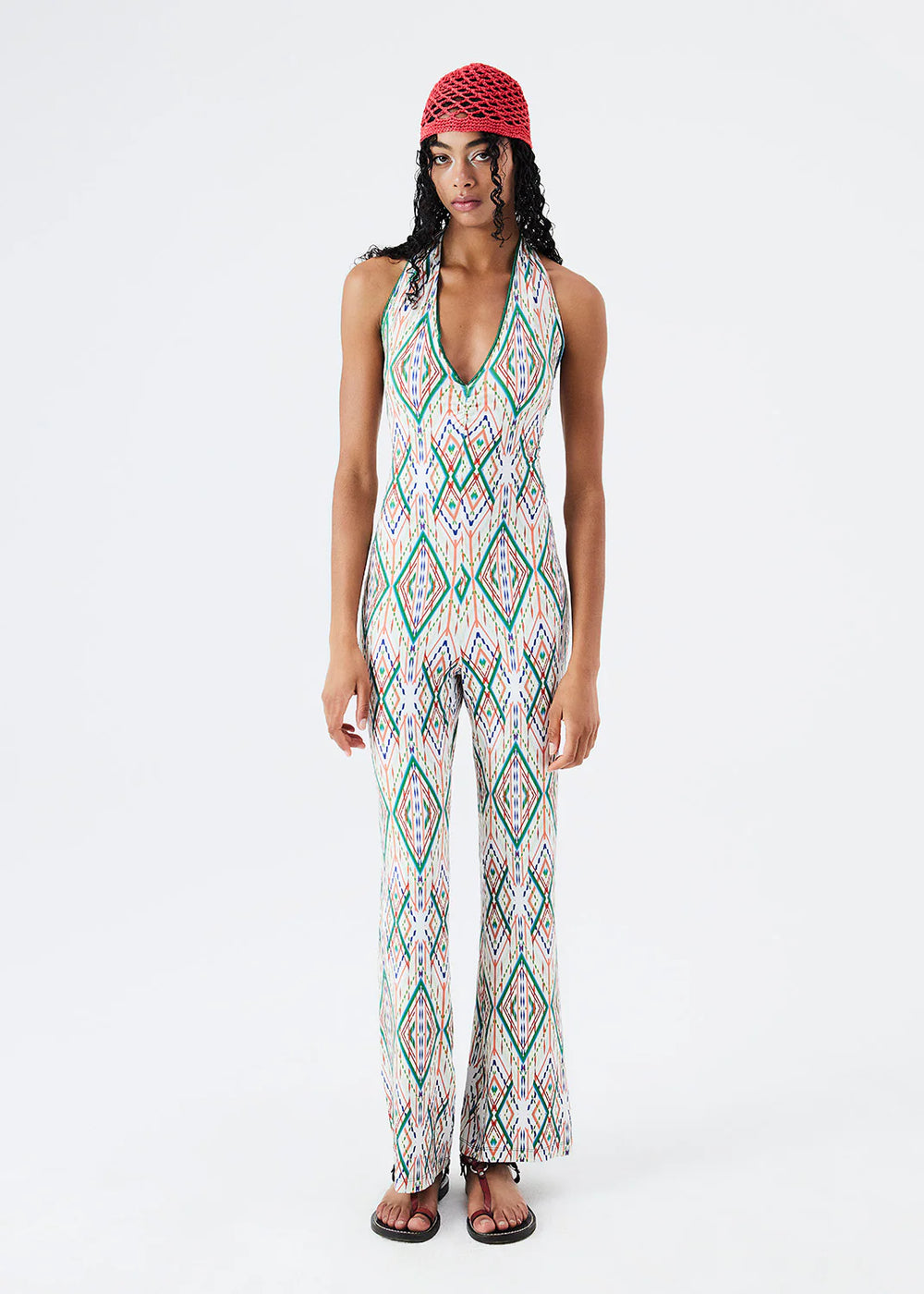 CORALTA - Printed Halterneck Jumpsuit