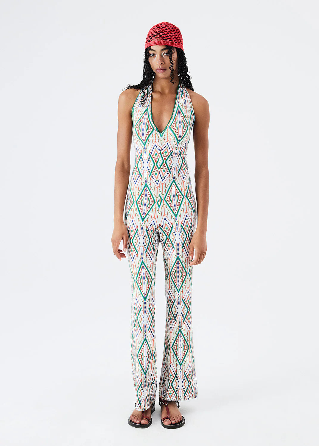CORALTA - Printed Halterneck Jumpsuit