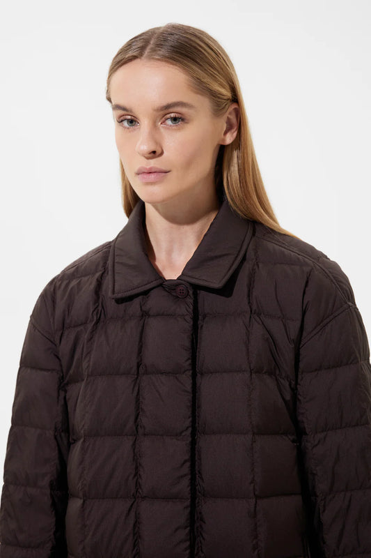 KALIK DOWN SHIRT MICRO BROWN