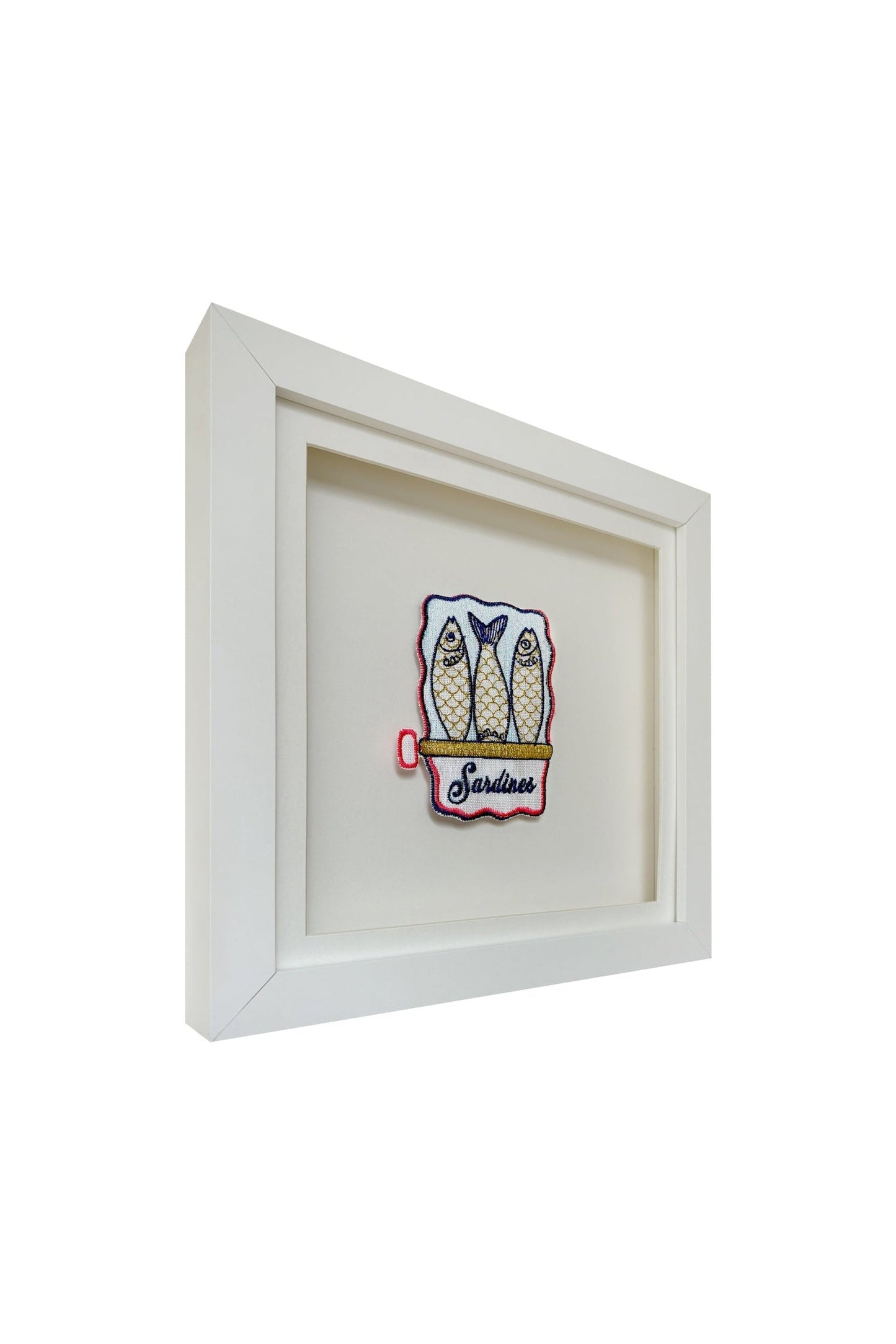 Sardines Embroidered Artwork