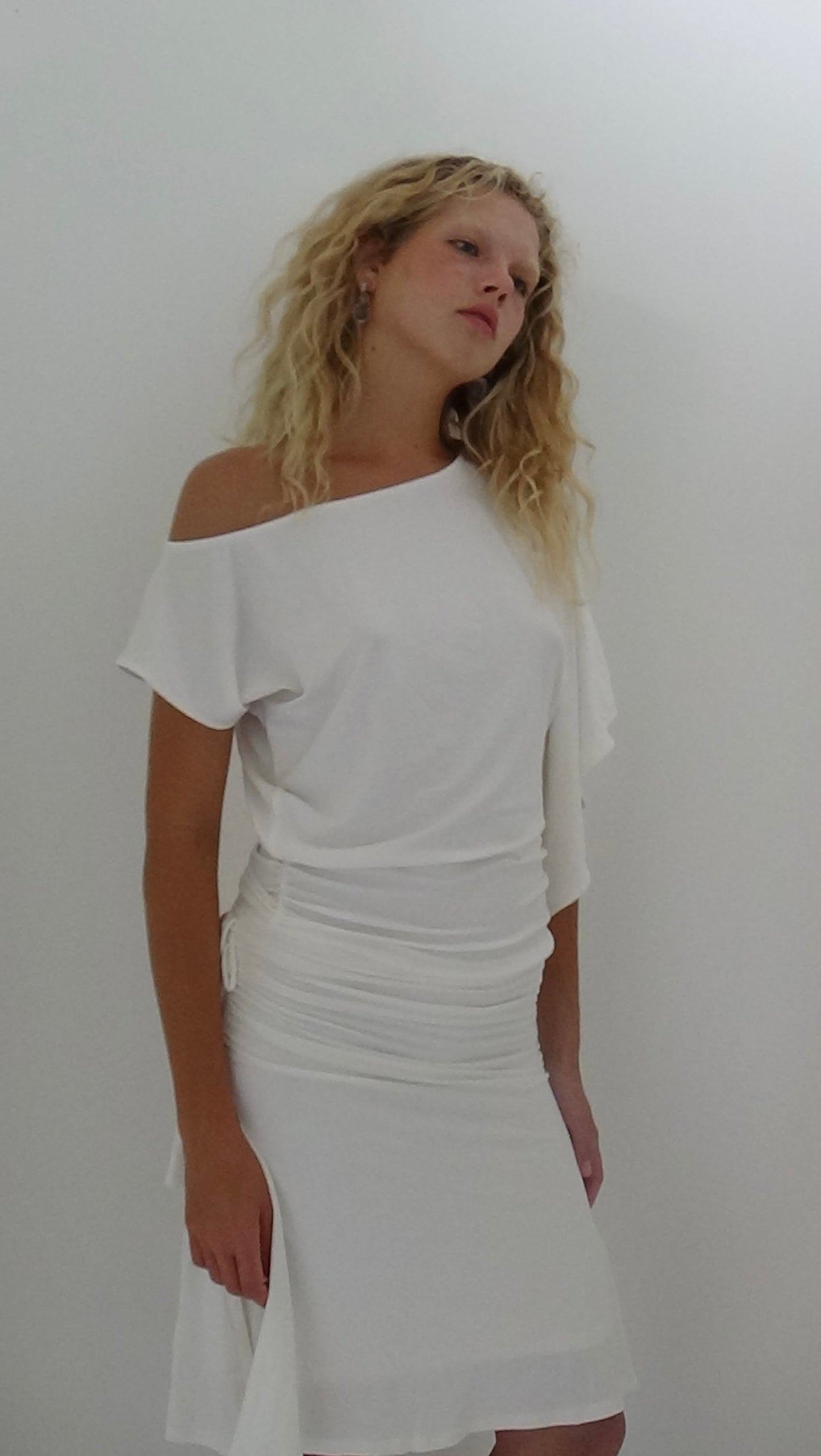 Gaia Skirt White