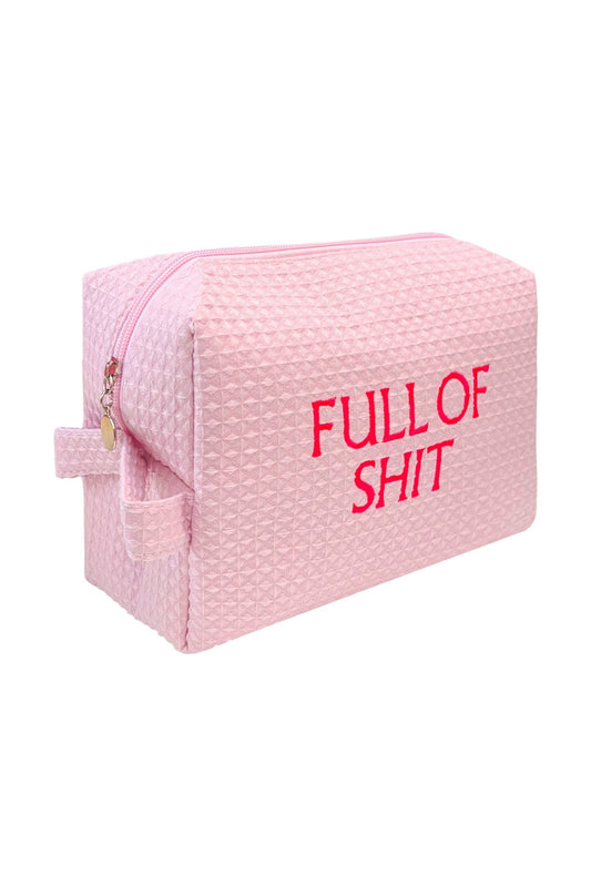 Pink Full of Shit Waffle Bag