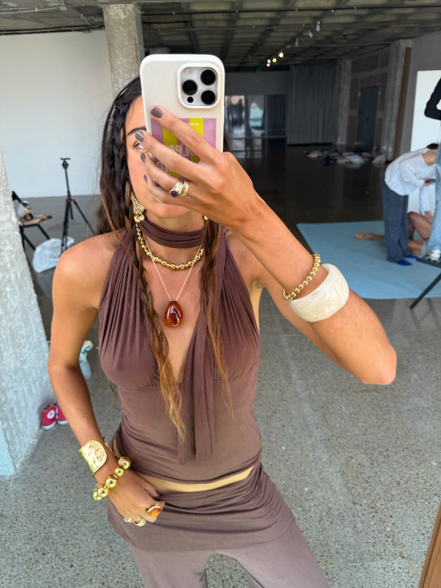 Isabela Brown Top