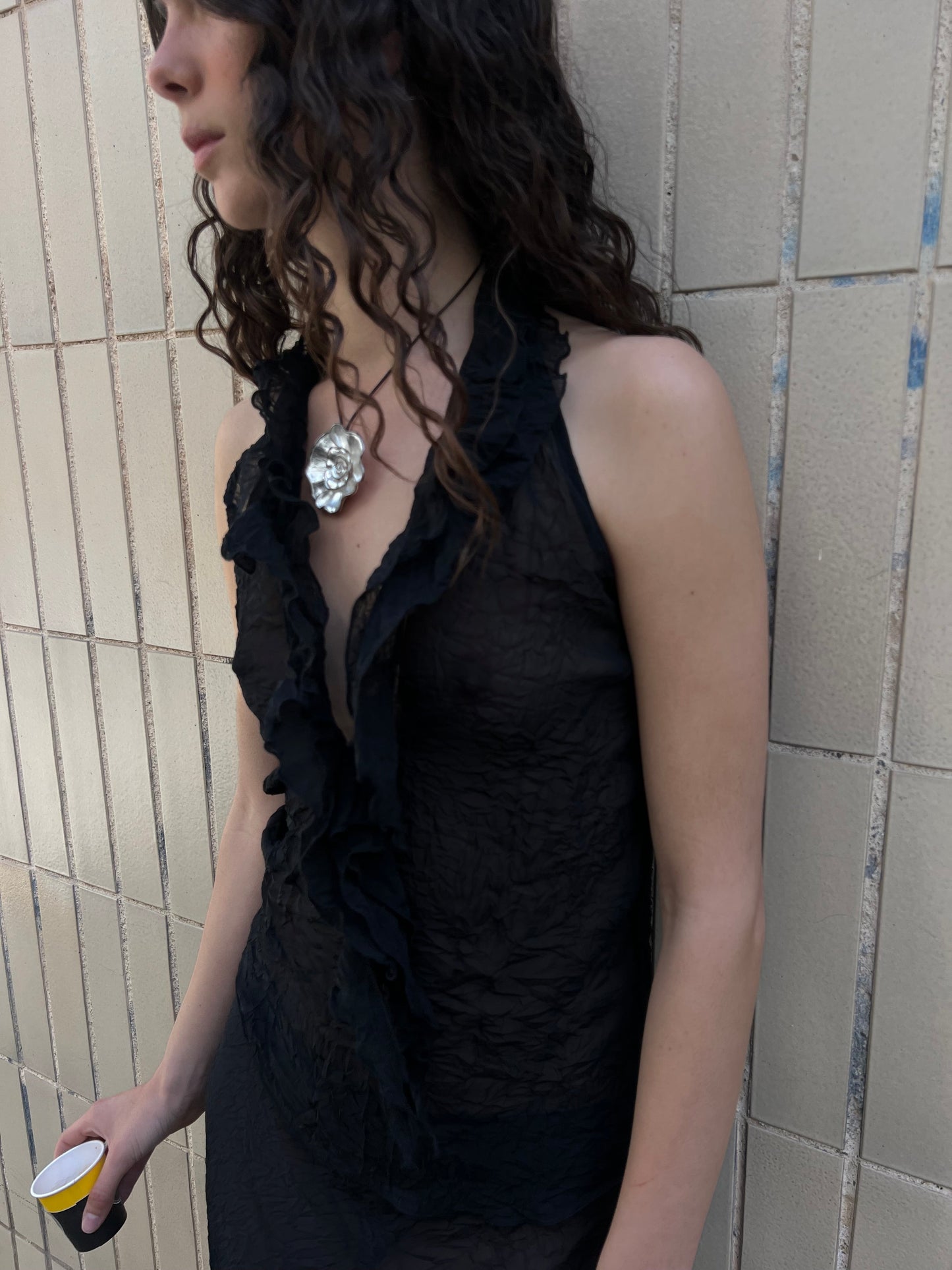 Flor Necklace Silver