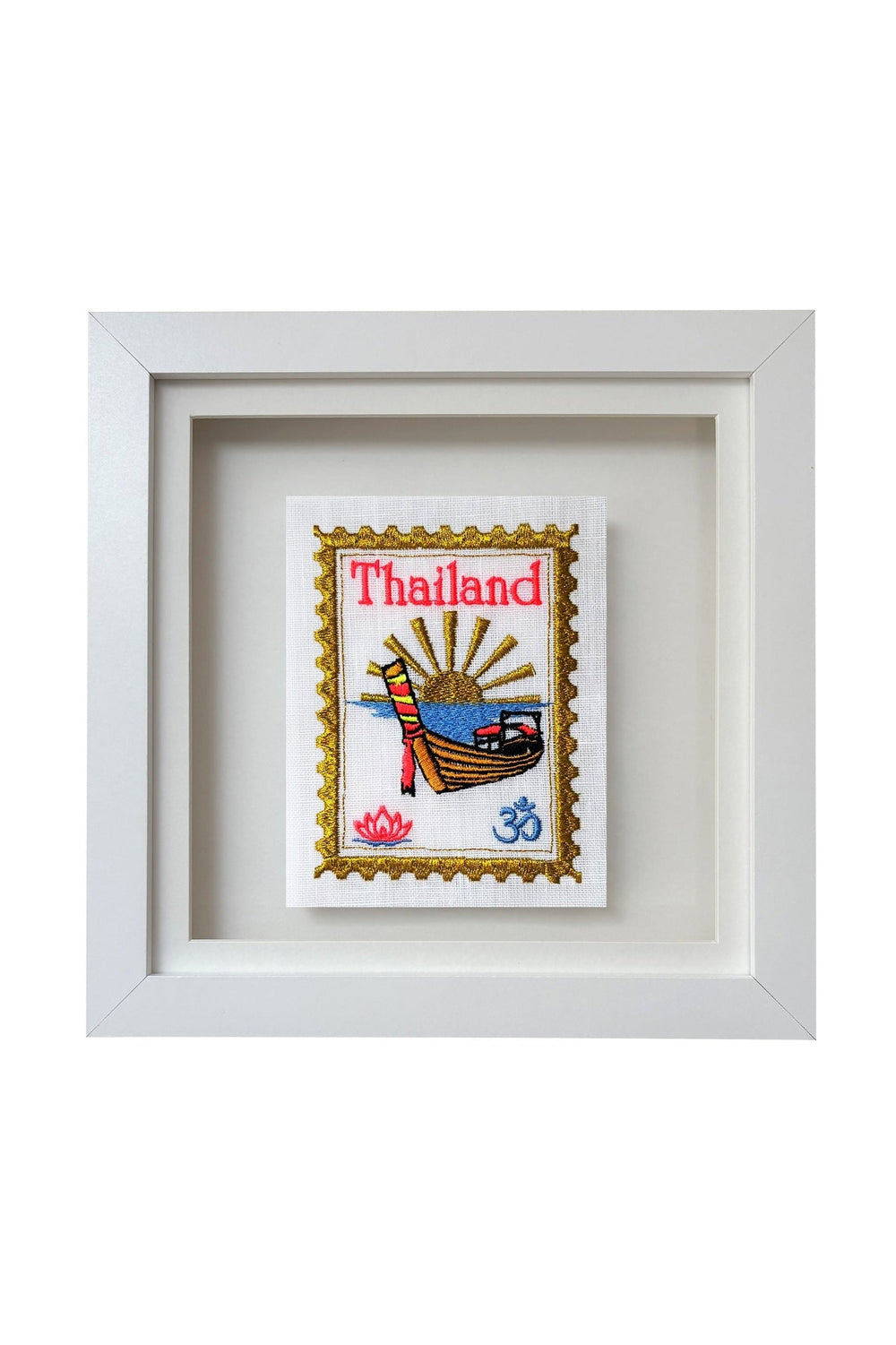 Thailand Embroidered Postage Stamp